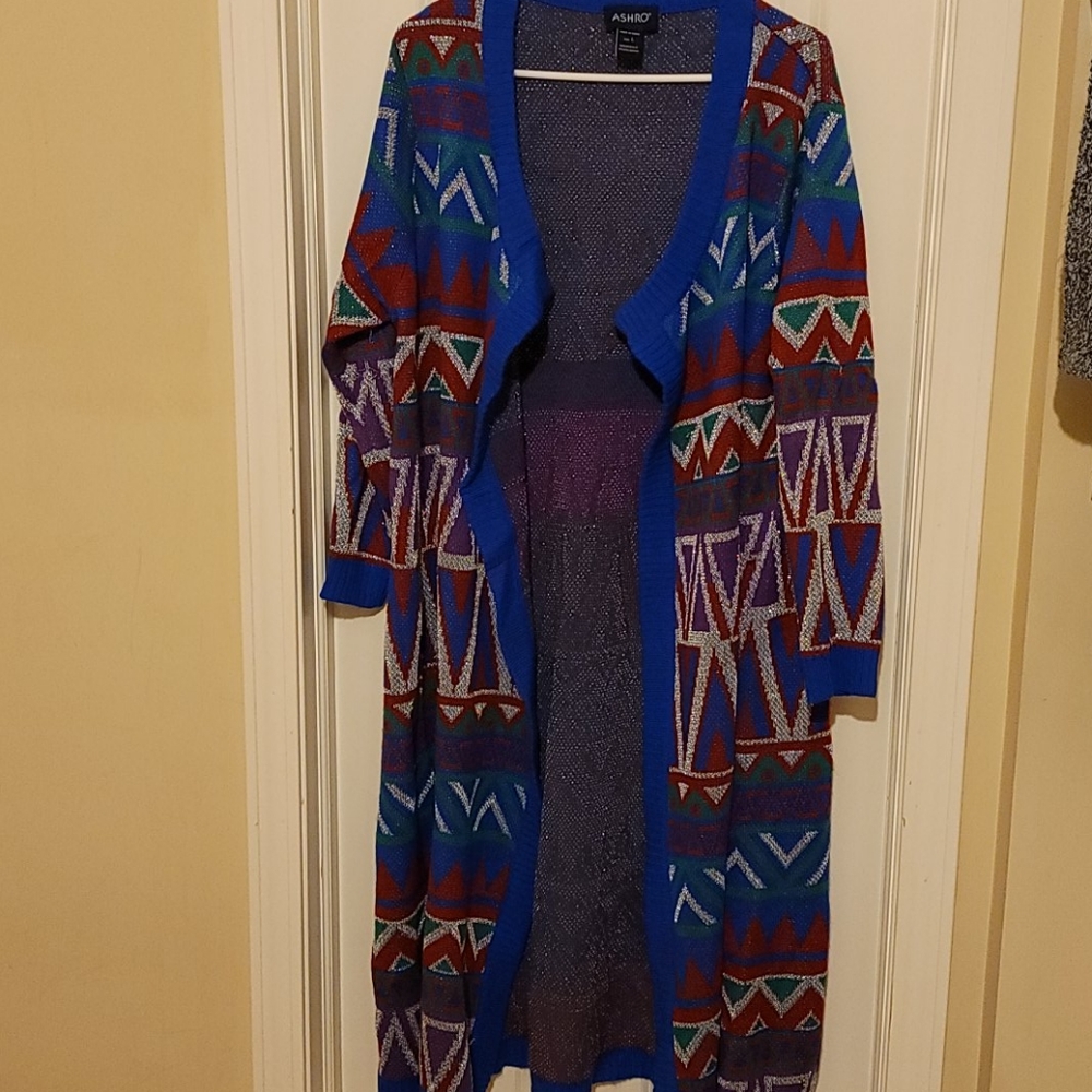 Ashro long multi colored sweater